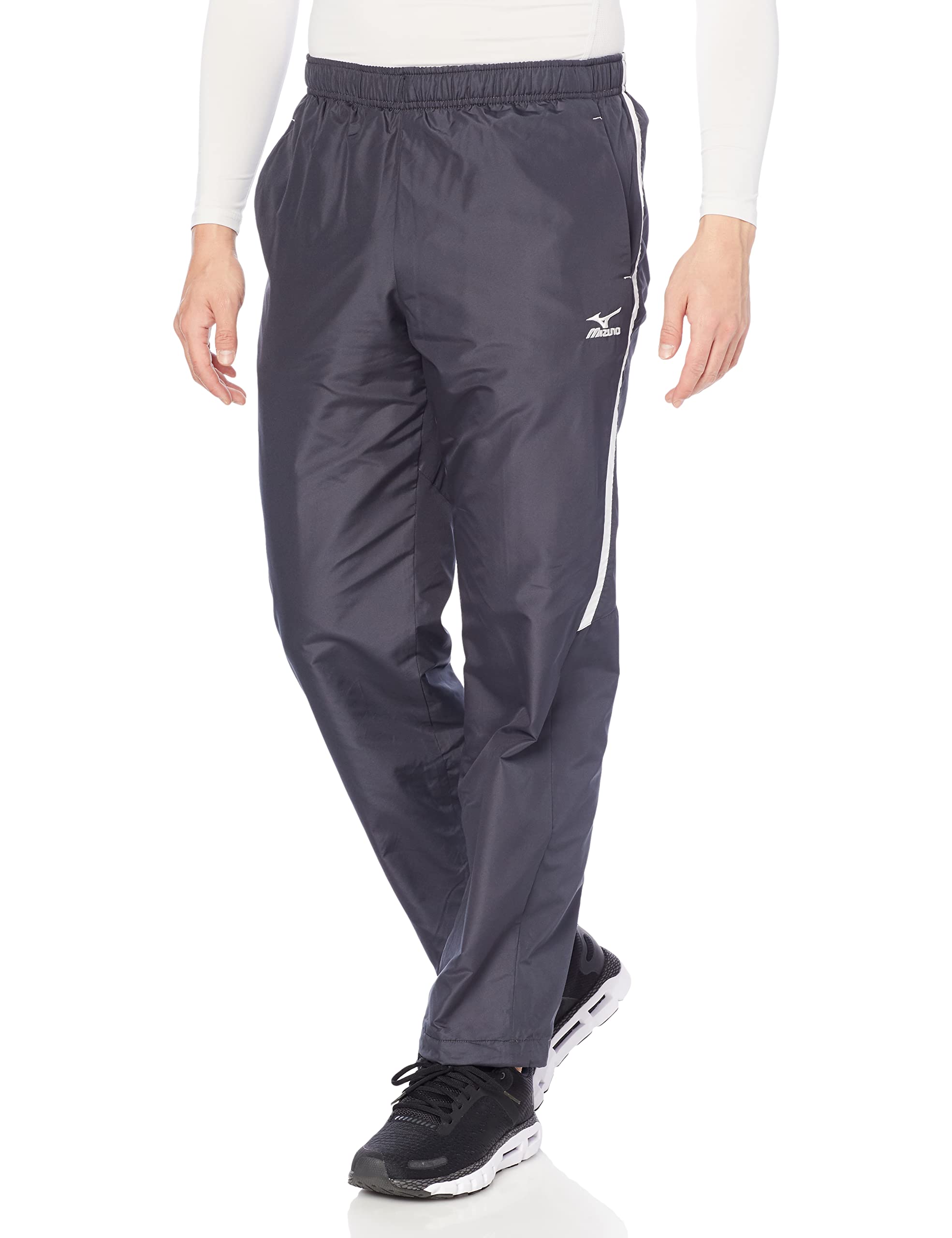 

Mizuno Warmer Charcoal Size S Men s Water-Repellent Fleece-Lined Pants, Gray, (K2JF9530)