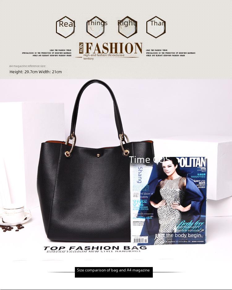Borsa a Tote Trendy da Donna 2020 a Grande Capacità con Fibbia Magnetica per Mamma e Bambino