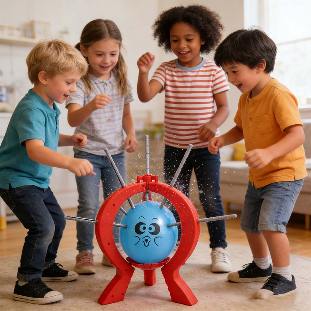 משחק פיצוץ בלונים לבידור כיף משפחתי ילדים פיצוץ בלונים מסיבה מועדון
