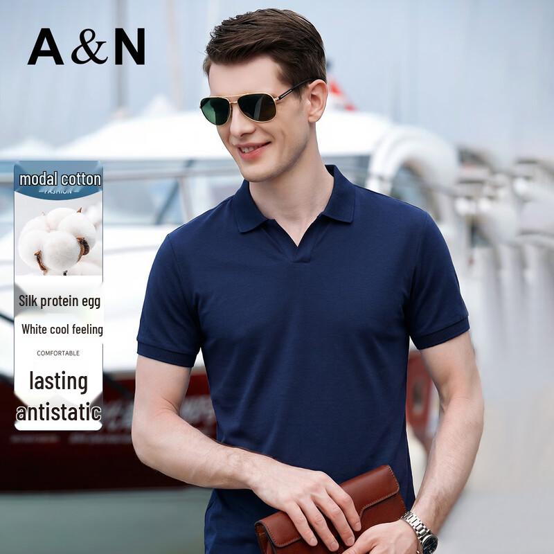 

Men s Cool-Touch Anti-Static Business Casual Short Sleeve Polo Shirt 56