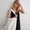 one shoulder canvas bag (white)