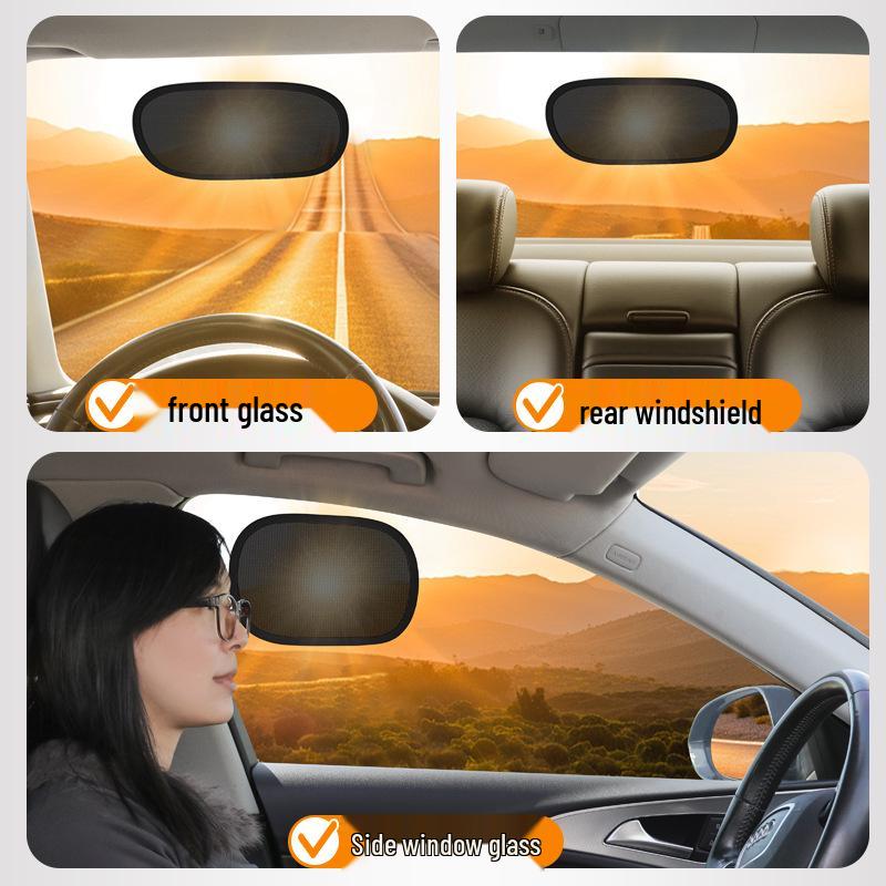 Car Sunshade Heat Insulation: Front Windshield and Side Window Blackout Curtain