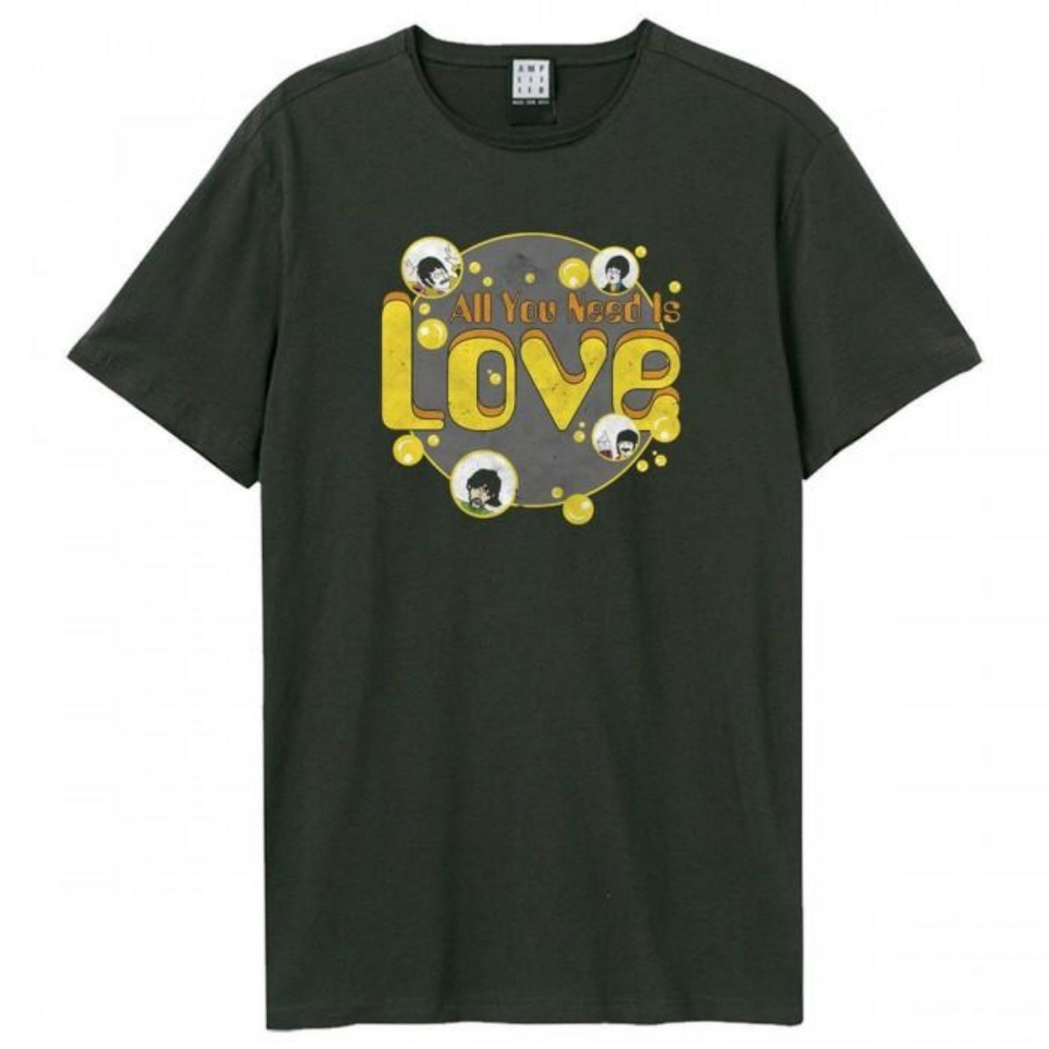 Amplified Unisex Adult All You Need Is Love The Beatles T-Shirt S