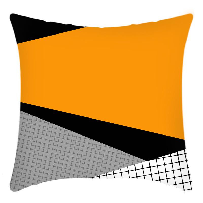 New Pillowcase Art Design Print Pillowcase Orange Printed Pillow Sofa Cover