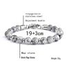 Stainless Steel Men's Adjustable 8mm Tiger Eye Bead Bracelet