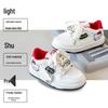 2026 Spring Korean Style Girls' Cartoon KT Cat Low-Top White Sneakers - Versatile Sports & Training Shoes