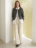 PAUL&ALICE Ribbed Elastic Pants / Light Beige