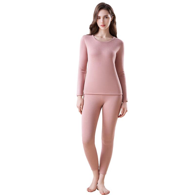 Yiershuang Warm Velvet Women's Thermal Underwear Set