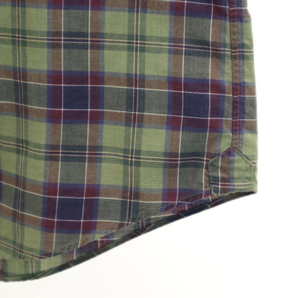 Nano Universe Made In Japan Check Pattern Long Sleeve Someros Co. Cotton Shirt Men's Used