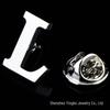 High-Quality Brass English Letter Brooches A-Z for Men & Women – Suit, Jacket, Shirt Badge.