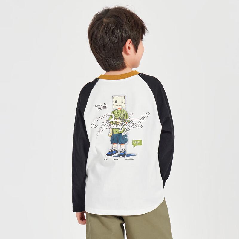 Daduoja Boys' Autumn Cotton Long Sleeve T-Shirt