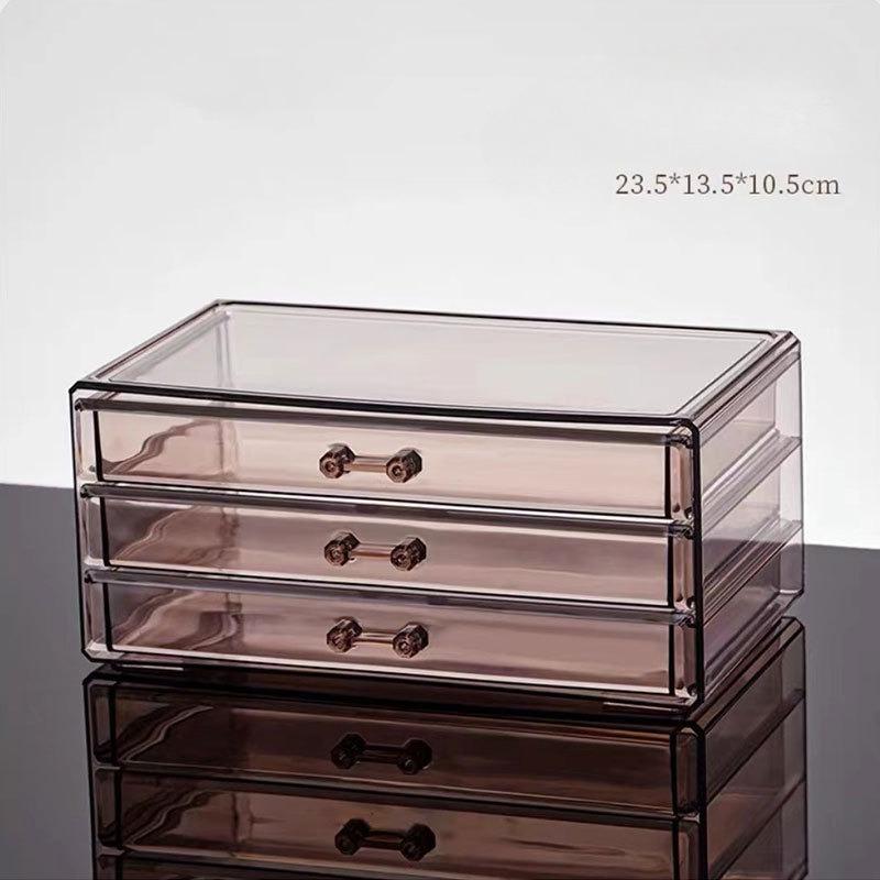 Multi-layer Jewelry Storage Box, Transparent High-end Ring, Stud Earrings, Necklace, Storage Display Rack, Drawer, Jewelry Box.