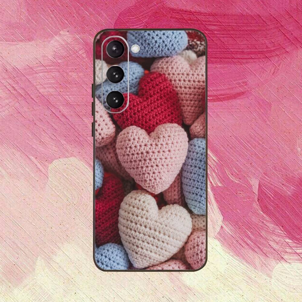 Heart Pattern  Phone Case For Samsung Galaxy A73,A72,A71,A70,A53,A52,A51,Others Soft Black Cover