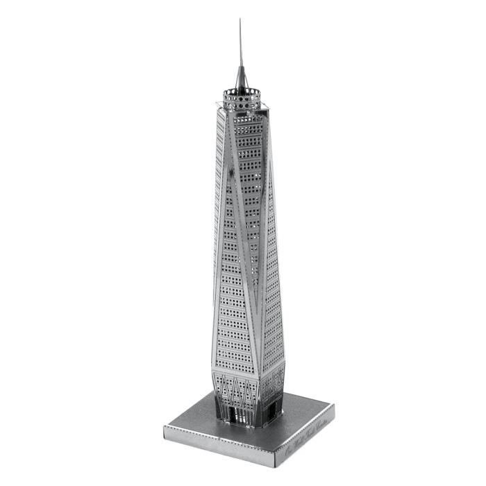 Metal Earth Fascinations, One World Trade Center 3D Puzzle En Métal, Miniature Découpée Au Laser