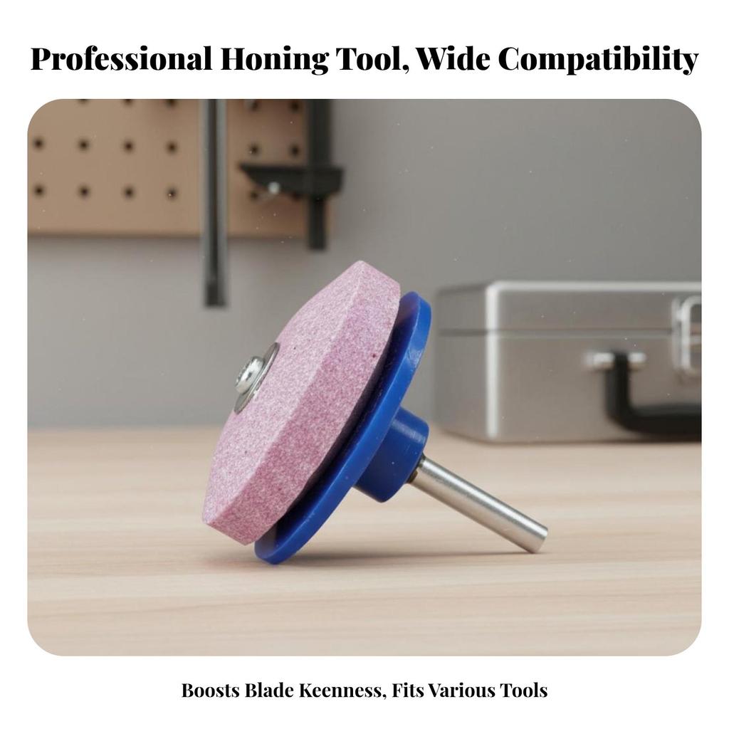 Lawn Mower Blade Ener High Hardness Mower Blade Grinding Stone Lawnmower Ener Drill Attachment Wear-Resistant for Farm
