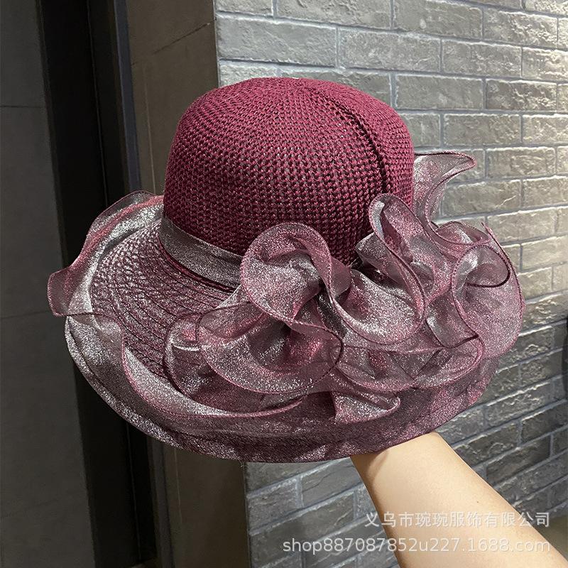 Eugen yarn fashionable new fisherman hat children's French leisure sunshade sun protection hat outdoor leisure beach hat