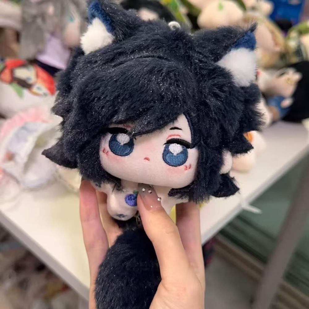 Mini Tomioka Giyuu Pendant Plush Doll With Tail 10Cm Kimetsu No Yaiba Cat Stuffed Doll Collect Backpack Toys Fans Birthday Gift
