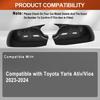 2PCS Rear View Mirror Cover Left Right Side ABS Black Door Wing Mirror Cover Cap for Mazda 3 Mazda 6 2003-2008