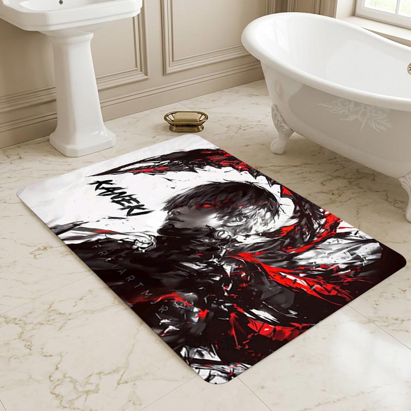 Kaneki Artwork Living Room Nonslip Area Rug Soft Carpet For Bedroom Game Playroom Sofa Office Home Decor Doormat Christmas Gift C9291053