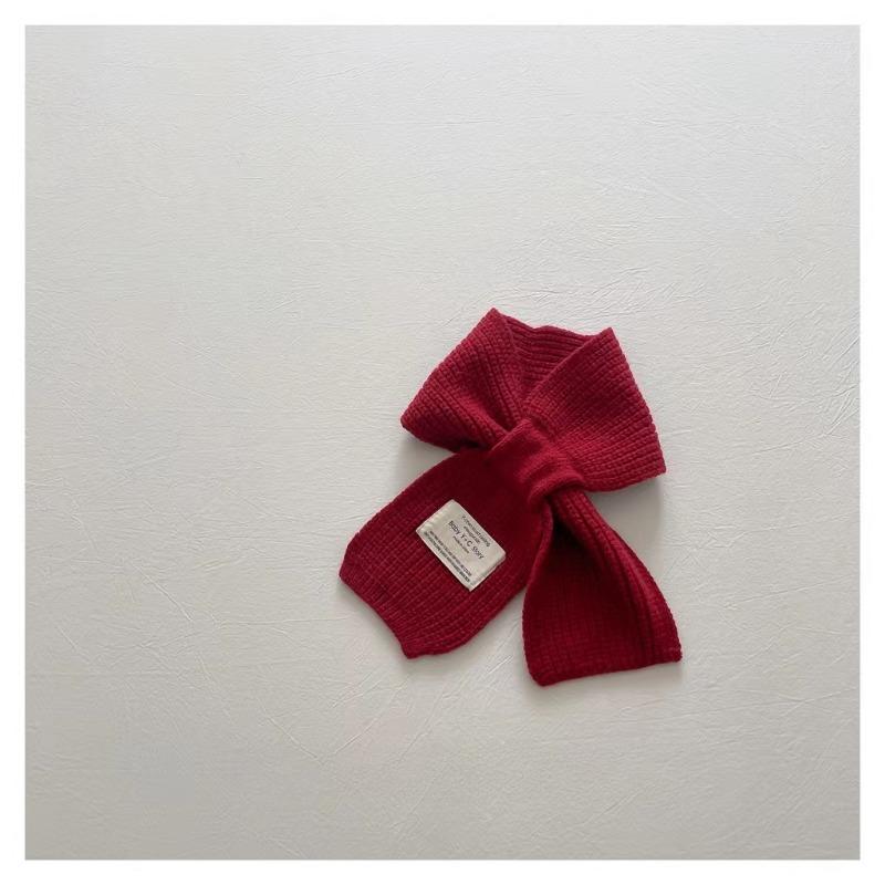 Eșarfă moale tricotată pentru copii, iarnă caldă pentru sugari, copil mic, șal pentru gât, modă pentru copii, fată, băiat, eșarfe pentru bebeluși, batic de culoare uni