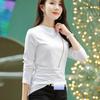 Women's Spring and Autumn 3XL Bottoming Shirt Half Turtle Collar Reversible Cotton Top Commuting Bottoming Shirt Slim Long Sleeve T-shirt
