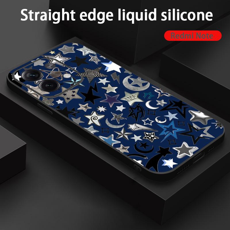 Fashion stars hot selling pattern Phone Case For Redmi Note 14 13 12 11 Pro Plus S 5G 14C A3 Soft Black Phone Cover