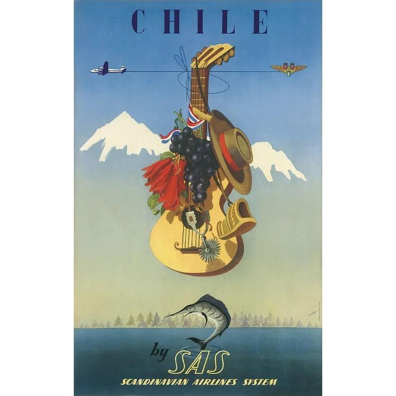 Thailand On a Scooter Tourism Metal Poster, Vintage Travel Wall Art Decor
