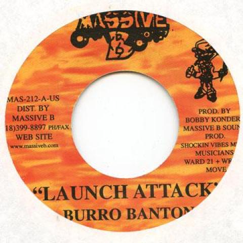 

7inch Record BURRO BANTON - Launch Attack Massive B 2002 US Reggae, Ska & Dub