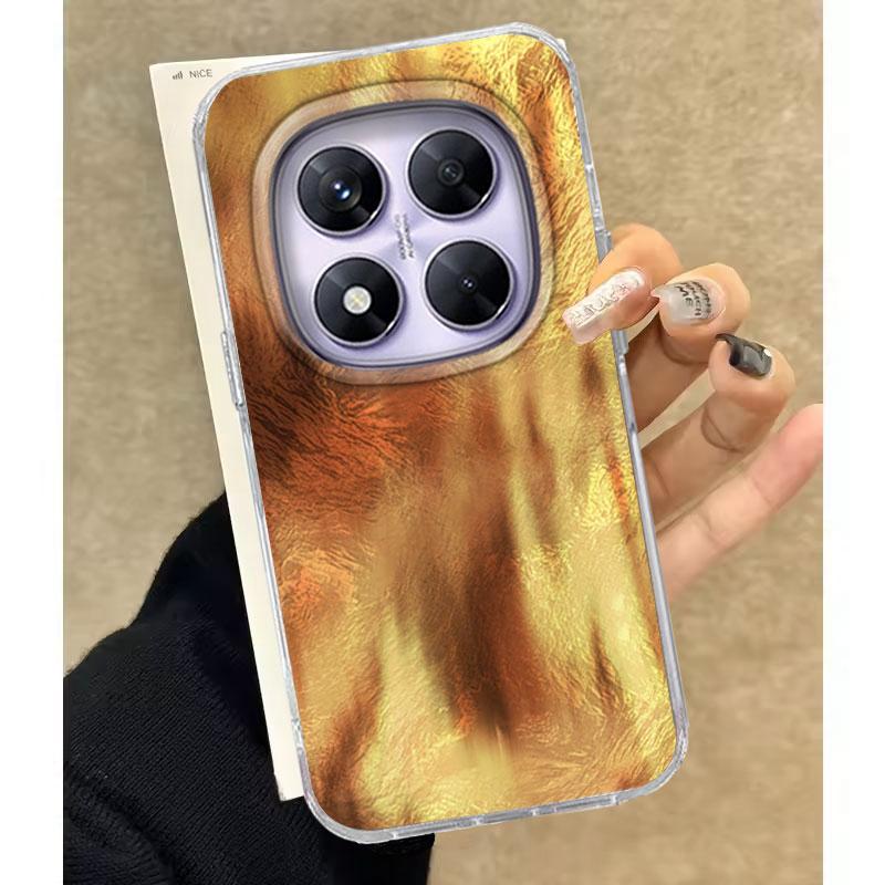 Case For Redmi Note 14 Pro Plus 13 Pro 14S 14C 13C A3 Xiaomi 14T 13T Pro 5G Phone Cover Retro Texture Gradient For Redmi A5 Bags