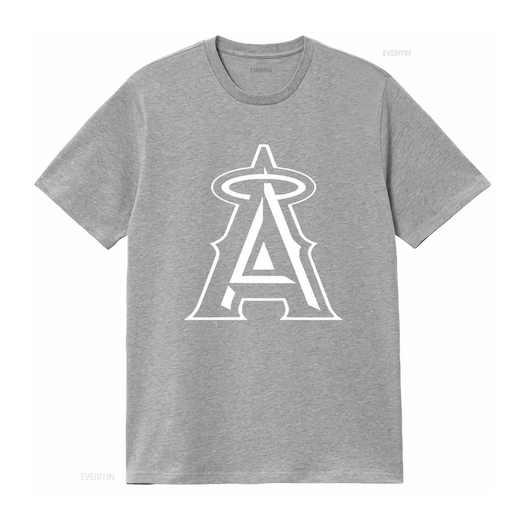 Angels Black Fan Baseball California Anaheim Champs All Cotton T Shirt For  Vintage Washed Comfortable Breathable Versatile