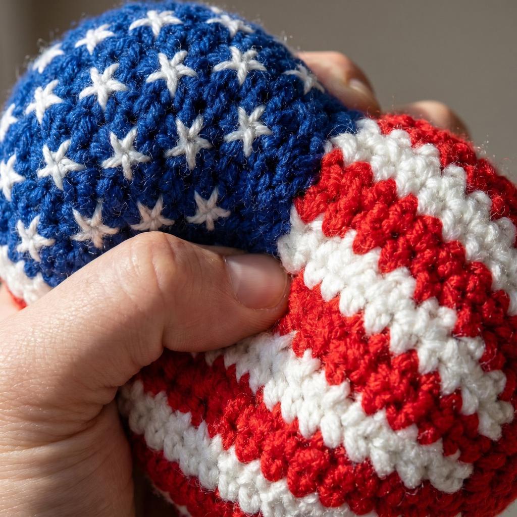 Hand Knitted Bags for Kids - Soft Throwing Toys for Indoor Outdoor Games, Party Favors - 6 Pack Cotton Stuffed Sacks