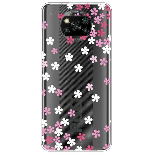 For Xiaomi Poco X3 NFC Case TPU Silicone Soft Cartoon Clear Case for Poco X3 Pro Phone Cover PocoX3 Pro Global Transparent Coque