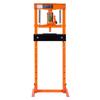12 Ton Shop Press, H-Frame Garage Floor Bottle Jack Hydraulic Press, 8-Level Adjustable Height, Movable Stamping Plate, Heavy-Duty Steel for Bending,
