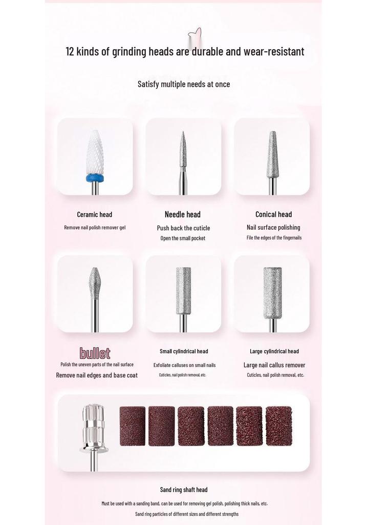 Portable Electric Nail Grinder and Polisher