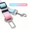 Adjustable Dog Car Seatbelts for Vehicle Nylon Pet Safety Seat Belt with Elastic Bungee Buffer Durable Colorful Car Harness