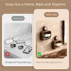 1/2 Grids Suction Cup Soap Holder Wall Mounted Soap Container Reusable Soap Storage Tray  Kitchen
