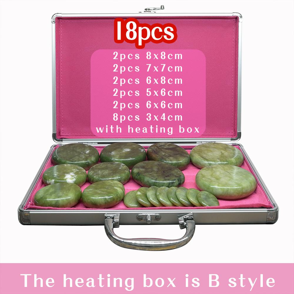 Tontin Hot Stone Massage-Set, Heizbox, lindert Stress, Rückenschmerzen, Gesundheitsfürsorge, Akupressur, Lava-Basaltsteine ​​für das Gesundheitswesen