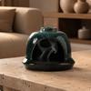 Scented Resin Piece Holder MultiUse Holy Wood Burner Decorative Ceramic Scent Fortune Gourd