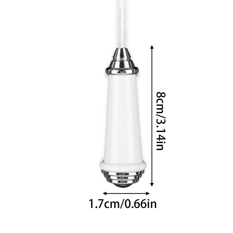 Pull Cord Light Switches Bathroom 150cm Nylon String Pull Cord Control For Ceiling Fans Lamp Fixture Chrome Pull Cord Control