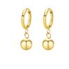 Titanium Steel Color-Preserving Hoop Earrings: Unique Round Circle Design for Retro High-Class Elegance In Women's Accessories
