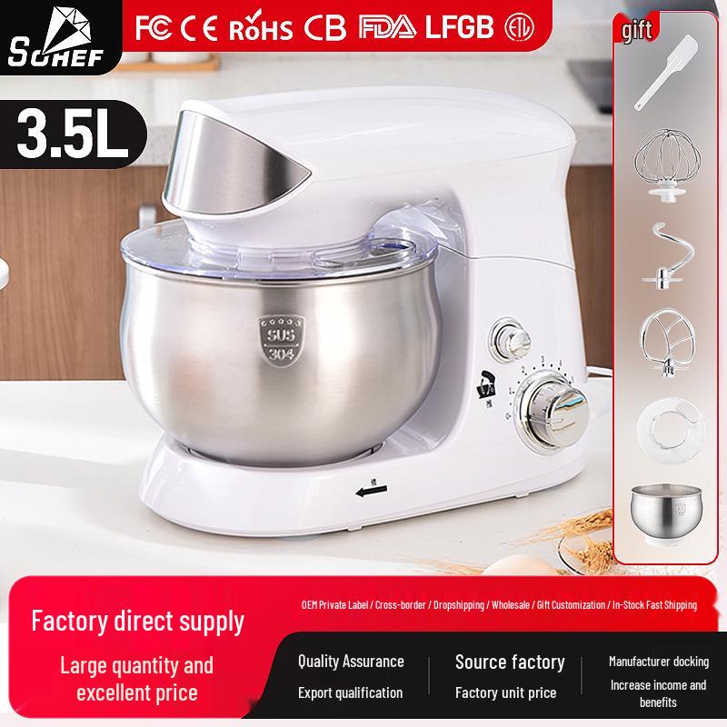 Zuan Chu Multi-Functional Kitchen Machine: Automatic Dough Mixer, Cream Whipper & Tabletop Egg Beater.