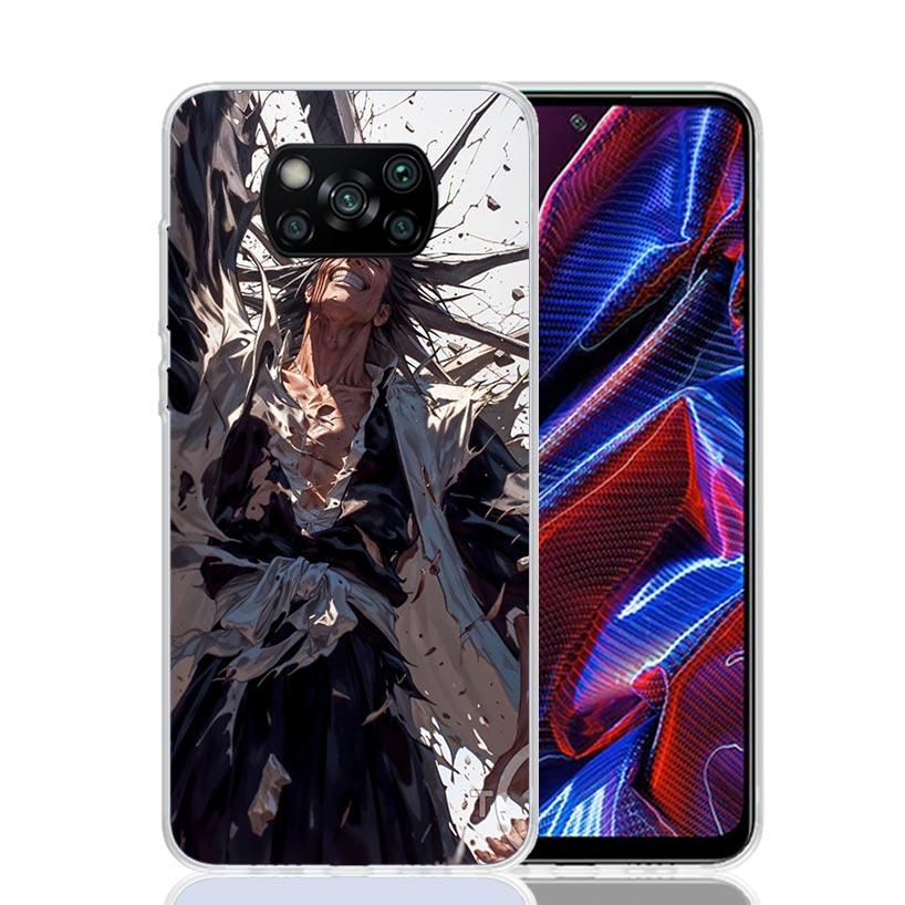 Zaraki Kenpachi Bleach Phone Case For Xiaomi Poco X7 X6 X5 Pro F7 Ultra Redmi 15C 15 13 13C 12 12C 10 10A 10C 9 9A 9C 9T Cover P