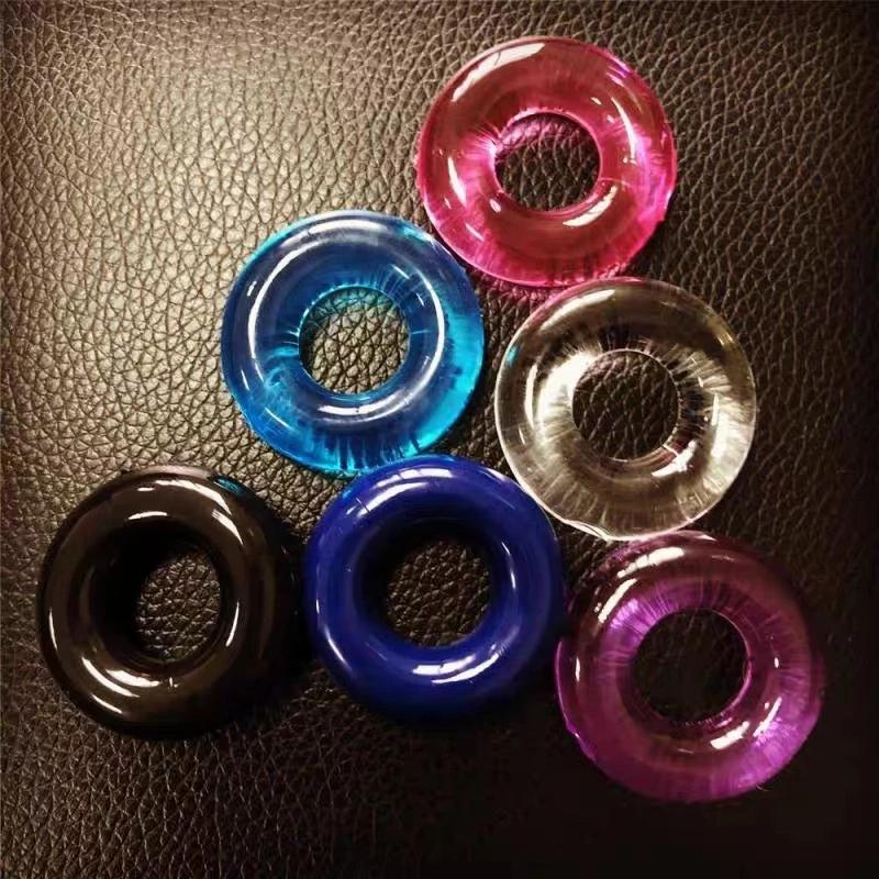 10pcs Silicone Durable Penis Ring Adult Men Ejaculation Delay Cock Rubber Rings Penis Enlargement Sex Toys For Male Sex Ring