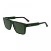 Lacoste Sunglasses Square Full Rim  Transparent Green Frame And Green Lens L6059