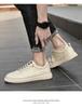 Men's Cowhide Retro Lace-up Summer Board Shoes - Breathable, Trendy, Casual