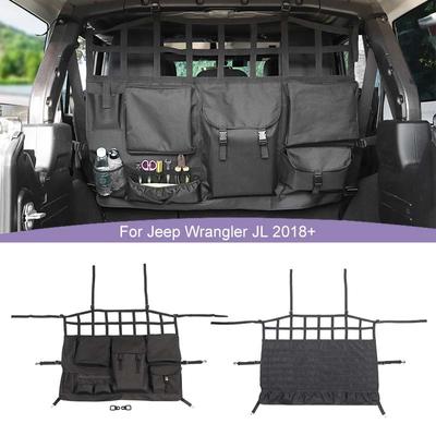 Car Cargo Cover Rear Trunk Curtain Storage Bag For Jeep Wrangler JK For Wrangler JL for BJ40L/BJ40Plus/BJ40C 4-Door Version Exterior Accessories  