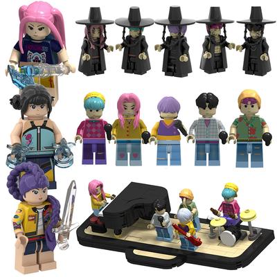NEW KPOP Domon Huntens Cartoon Dolls Building Blocks Kawaii Action Figure Assembly Toy Children's Educational Toys Gifts
