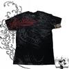 European and American men's summer Gothic letter bone wing skull print soft and breathable round neck T-shirt outdoor street top