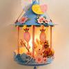 Traditional Palace Lantern Toy Chinese DIY Kit for Mid Autumn, Festival Handheld Glowing Autumn Decoration Paper Lamp with LED Light &