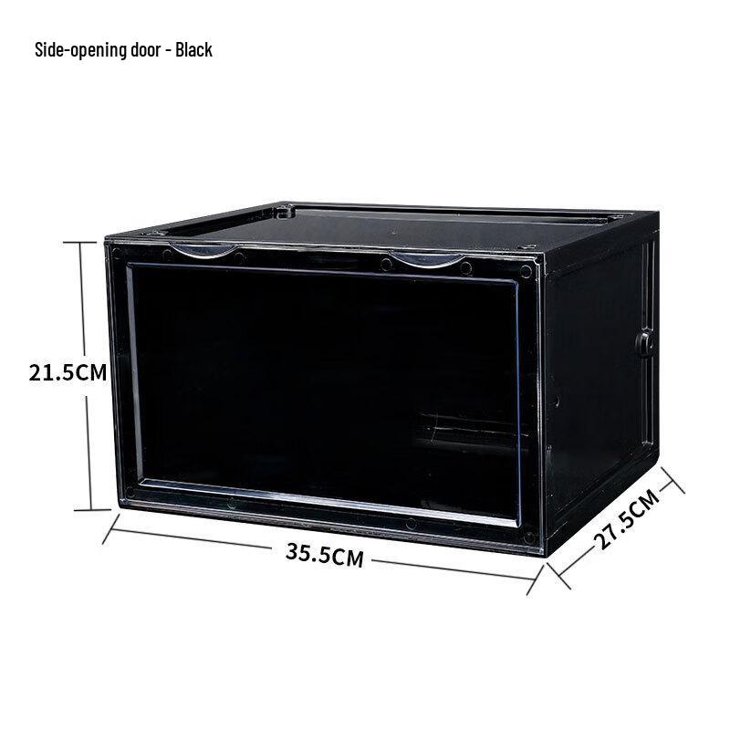 Zhaiwanjia Macaron Transparent Side-Opening Storage Box